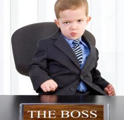 Is jouw baas een kleuter?