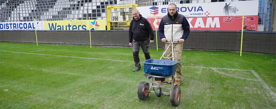 Aimé L'Hermite, greenkeeper van Sporting Charleroi