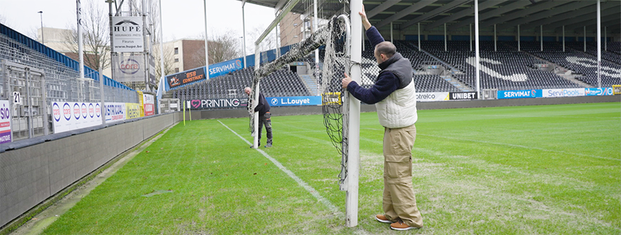 Aimé L'Hermite, greenkeeper van Sporting Charleroi