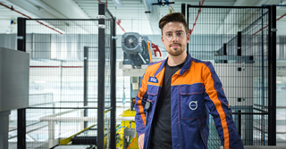 Benjamin werkt al vier jaar als storingstechnieker bij Volvo Car Gent