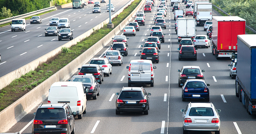 auto's naar het werk