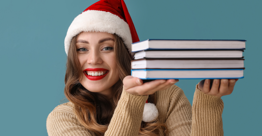 Boeken onder kerstboom