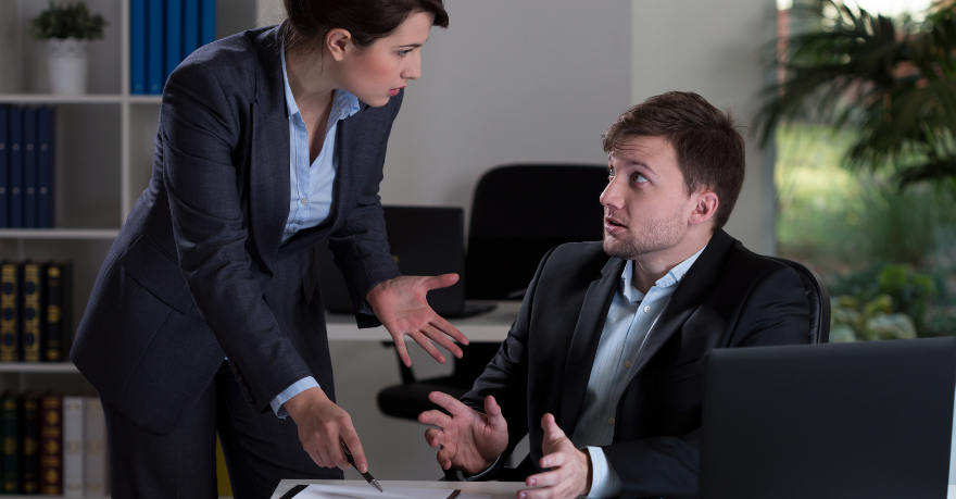 Controlerende baas blunder