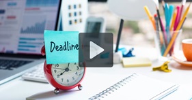 VIDEO: Hoe omgaan met onvoorziene deadlines?