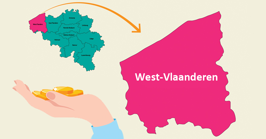 Het loon in West-Vlaanderen