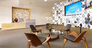 IN BEELD: Het hoofdkantoor van Skype in Palo Alto