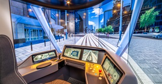 Daar is de tramsimulator: ook zo leer je een tram besturen