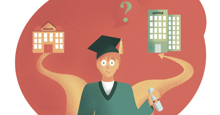 vector net afgestudeerd