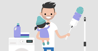 Welke man neemt ouderschapsverlof?