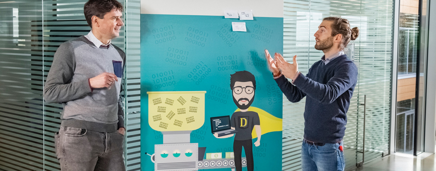 Stijn Lioen en Peter Claeys van Unilin