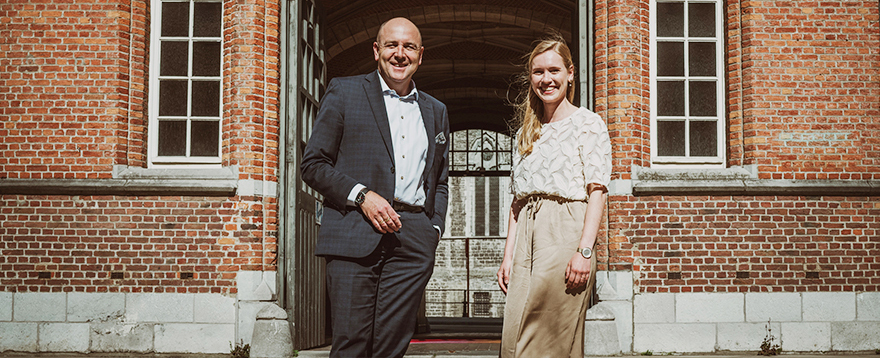 Dirk Buyens en Astrid Vandenbroucke van Vlerick Business School
