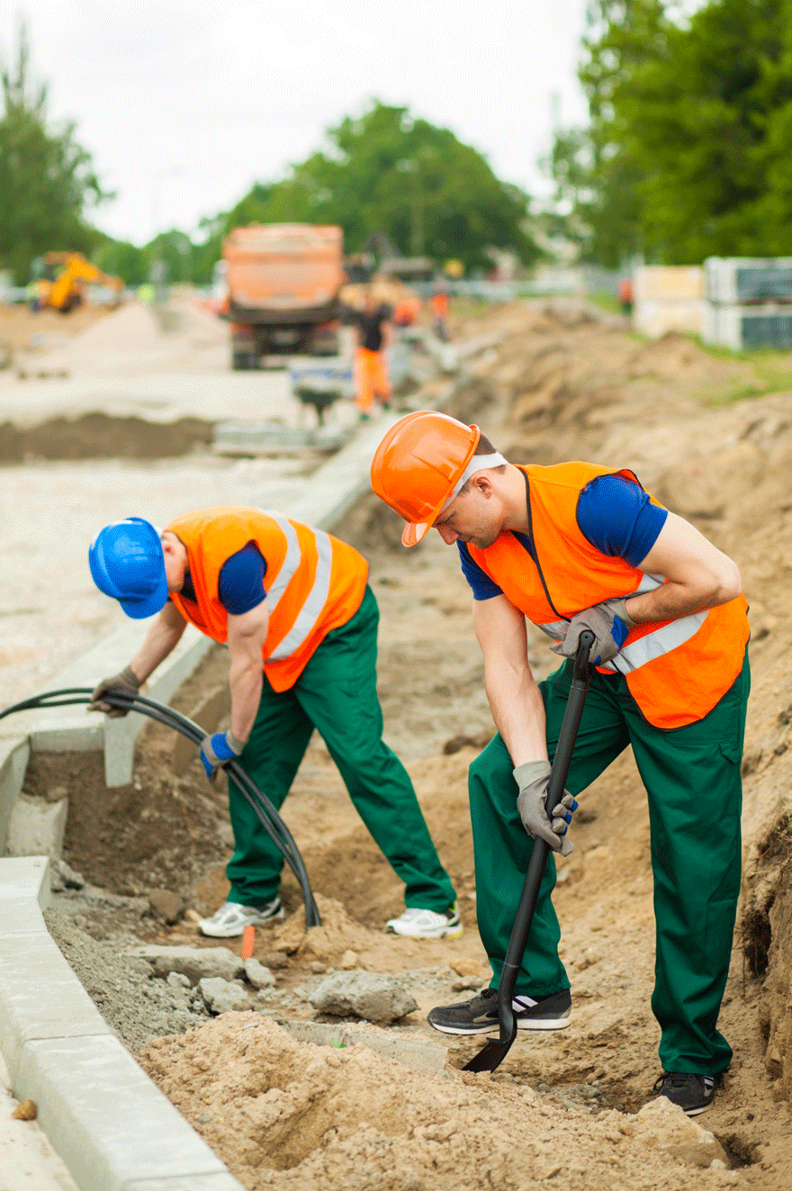 Het beroep van wegenwerker