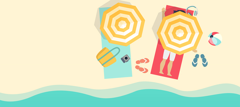 vakantie op het strand